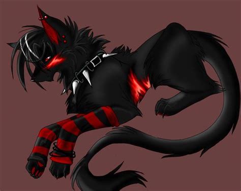 Red and black spiked color wolf | Anime wolf, Canine art, Dog paw drawing