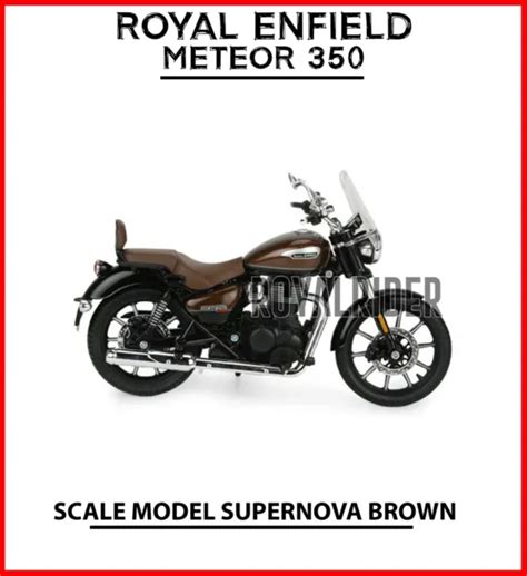 ROYAL ENFIELD &METEOR 350 1:12 Scale Model SUPERNOVA BROWN Color" $48.39 - PicClick