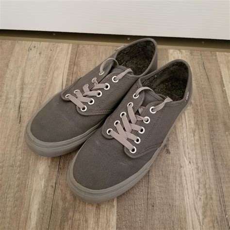 Vans Women's Grey Trainers | Depop