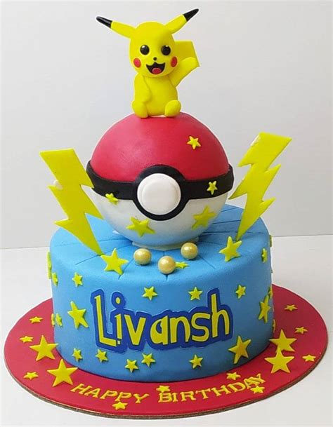 Pikachu With Pokeball Cake | Aubree Haute Chocolaterie | Reviews on ...