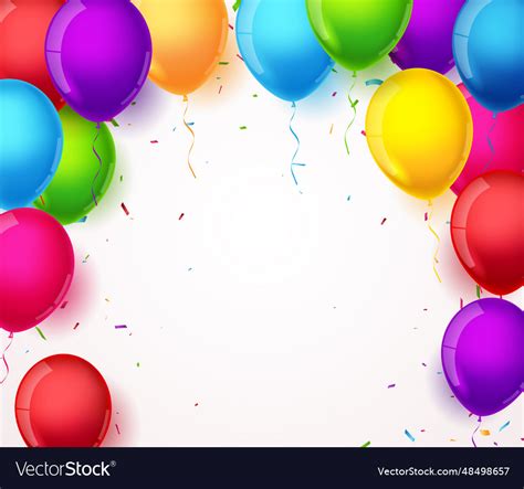 Birthday and celebration banner with colorful Vector Image