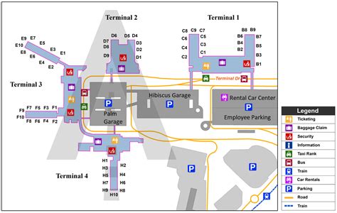 Fort Lauderdale Airport Terminal Map - FLL Terminal Map