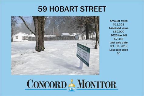 Concord Monitor - Concord homeowners fell behind on their taxes. The city auctioned their homes off