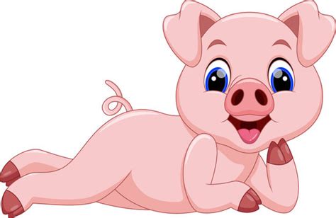 Pig Profile Cartoon