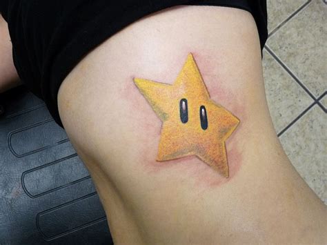 Color Mario star tattoo | Star tattoos, Star tattoo designs, Tattoos