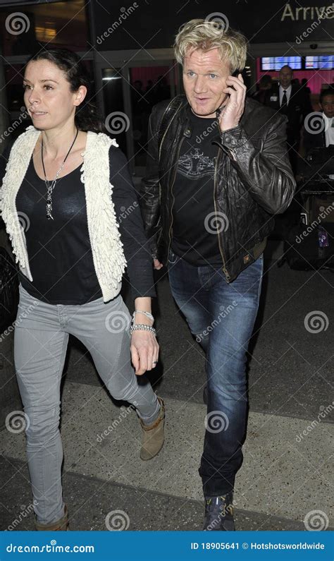 Television Chef Gordon Ramsay with Wife at LAX Editorial Photo - Image ...