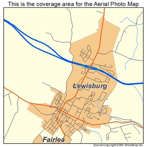 Aerial Photography Map of Lewisburg, WV West Virginia