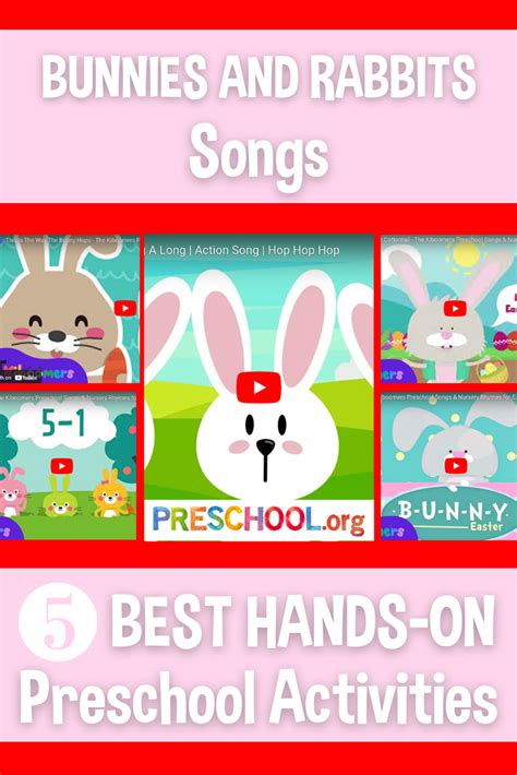 The 5 Best SONGS for Bunnies and Rabbits Preschool Theme - Preschool.org