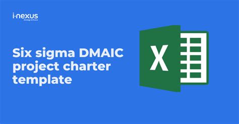 Six Sigma DMAIC project charter Excel template