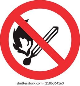 Dont Light Fire Safety Sign Vector Stock Vector (Royalty Free ...