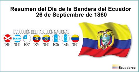 Día de la Bandera del Ecuador | 26 Septiembre 1860【Resumen】 | Día de la bandera, Bandera de ...