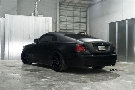 Sinister Custom Blacked Out Rolls Royce Ghost on Matte Black ADV1 ...