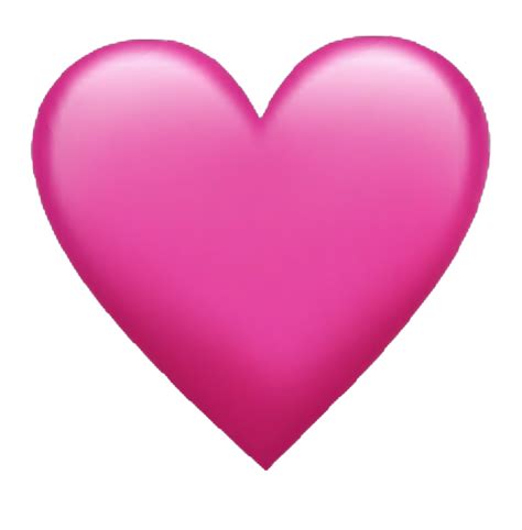 Pink Heart Emoji PNG Clipart | PNG Mart