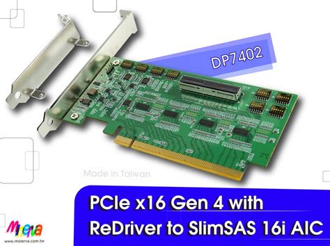 PCIe x16 Gen 4 with ReDriver to SlimSAS 16i (SFF-8654) AIC | 露天市集 | 全台最 ...