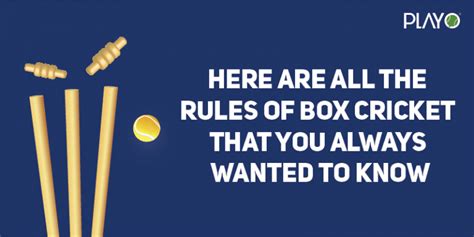 Box Cricket Rules That You Always Wanted To Know! | Playo