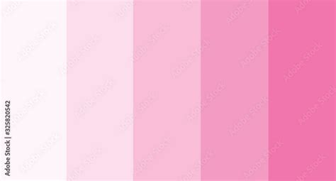 Pink color palette vector illustration Stock Vector | Adobe Stock