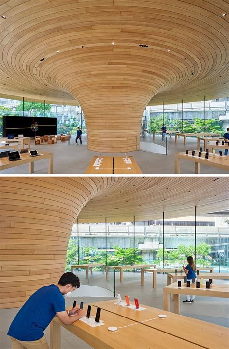 The New Apple Store In Thailand Looks Like A Vortex Of Wood | Apple ...