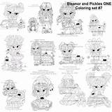 Eleanor And Pickles One Coloring Set 7 sketch template