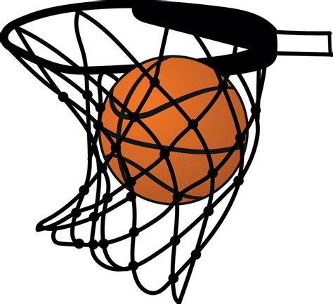 Basketball net, basketball hoop, basketball goal illustration on white ...