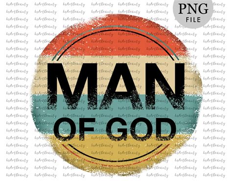 Man of God christian t-shirt design man of God png vintage | Etsy