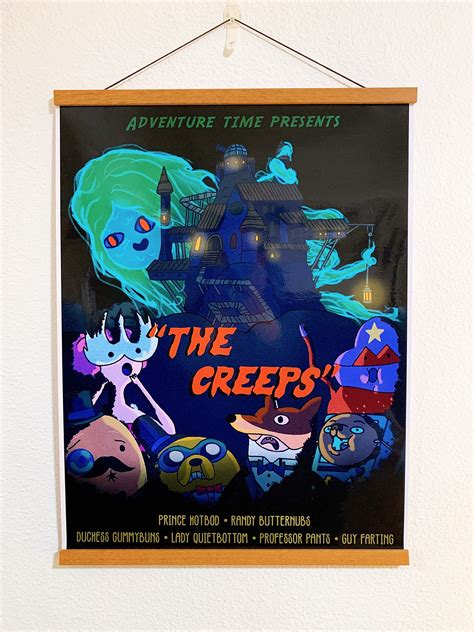 Adventure Time the Creeps Poster Vintage Style - Etsy