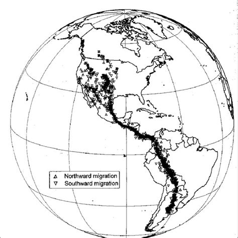 Swainson's hawk's migration path (reproduced with authorization from ...