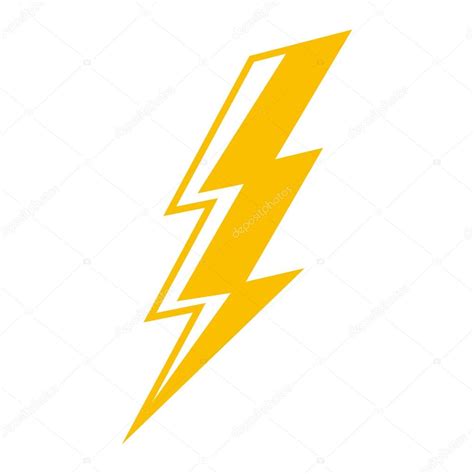 Lightning bolt vector icon — Stock Vector © briangoff #100813552