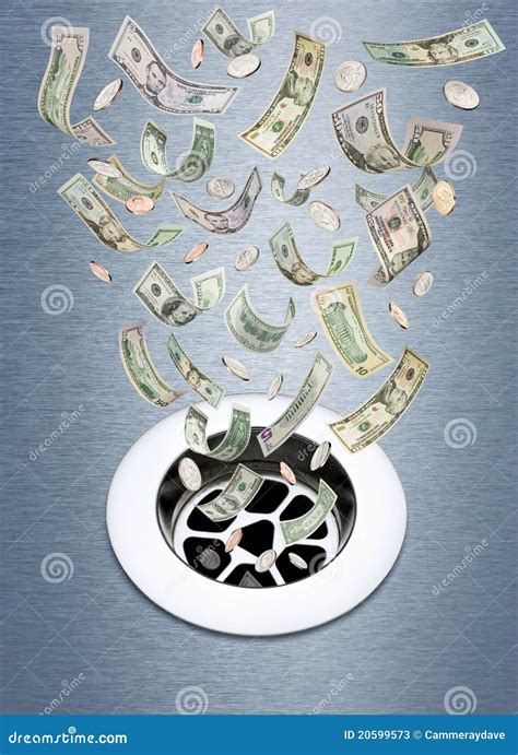 Money Down The Drain Stock Photos - Image: 20599573