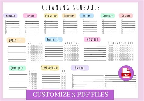 Adult Chore Chart for Adults ADHD Planner ADHD Chore Chart Cleaning ...