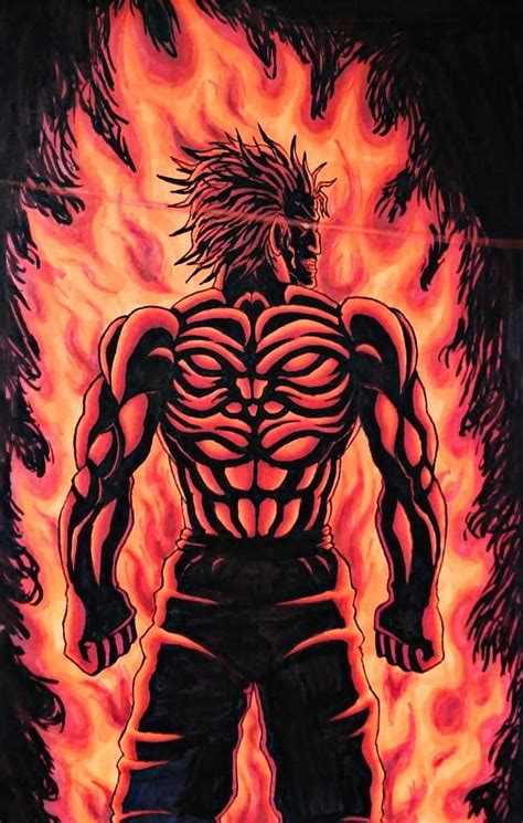 Fire Baki Hanma, baki manga HD phone wallpaper | Pxfuel