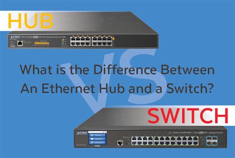 What is the Difference Between An Ethernet Hub and a Switch?