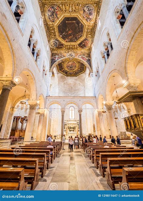 The Pontifical Basilica Di San Nicola Basilica of Saint Nicholas, a Church in Bari, Italy ...