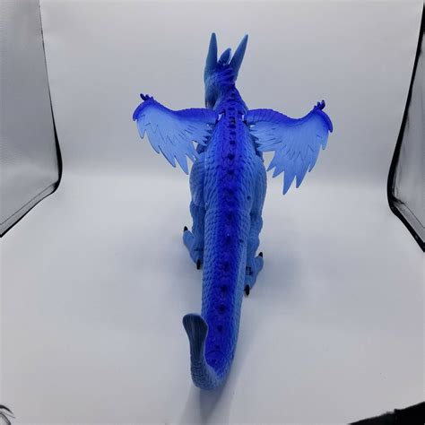 Animal Planet Dragon-i-Toys BIG Blue Dragon Walks Roars Eyes Light Up No Remote | eBay