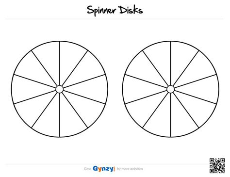 Printable Spinner Template | DocTemplates