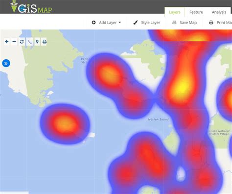 Create Heat Map - IGIS Map Tool