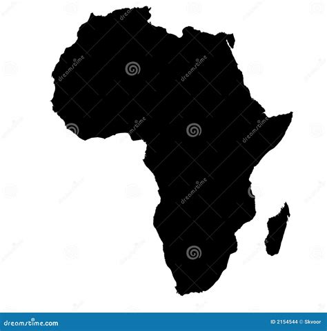 Bw map of africa stock illustration. Illustration of world - 2154544