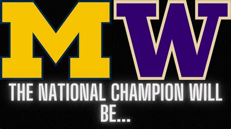 Michigan vs. Washington for the National Championship! Early spread and over/under for the big ...