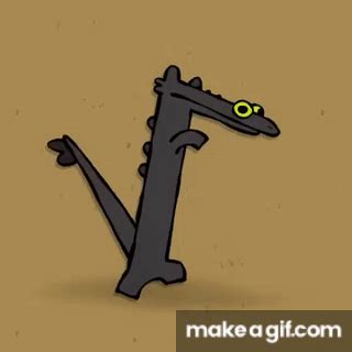 toothless from httyd dancing to driftveil city theme on Make a GIF