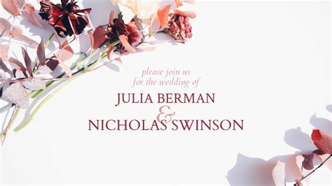 Wedding Invitation | Video Templates | Biteable