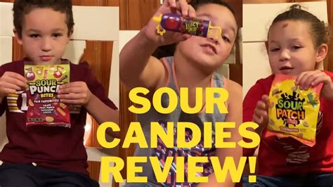 SOUR CANDIES! Kid Candy Review! | Sour Punch, Juicy Drop & more