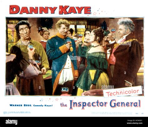 THE INSPECTOR GENERAL, Danny Kaye (second from left), Elsa Lanchester, Gene Lockhart, 1949 Stock ...