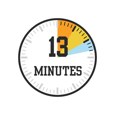 13 minutes, timer, clock icon design 26580657 Vector Art at Vecteezy