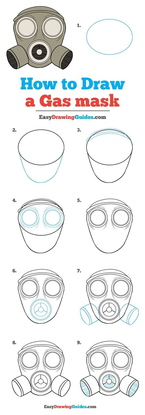 How to Draw a Gas Mask - Really Easy Drawing Tutorial | Drawing ...