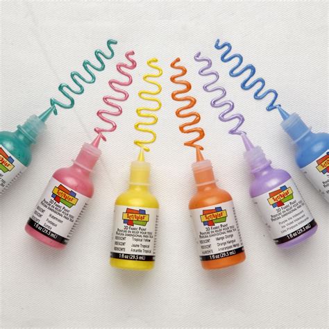 FABRIC PAINT IRIDESCENT 3D 1 OZ – Scribbles Crafts – Brooklyn's Premier Crafting Resource