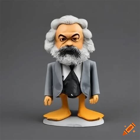 Caricature of karl marx as a donald duck comic character on Craiyon