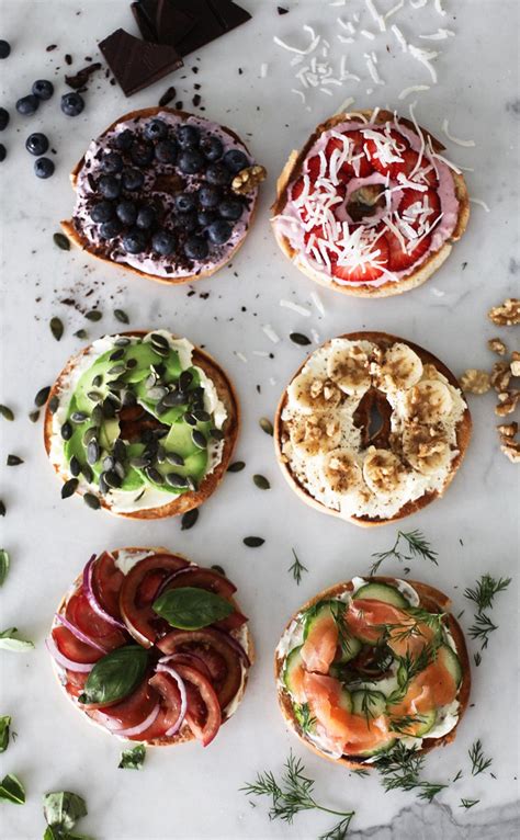 SIX MUST TRY HEALTHY BAGEL TOPPINGS. Both savoury & sweet options. Healthy Bagel, Healthy Savory ...