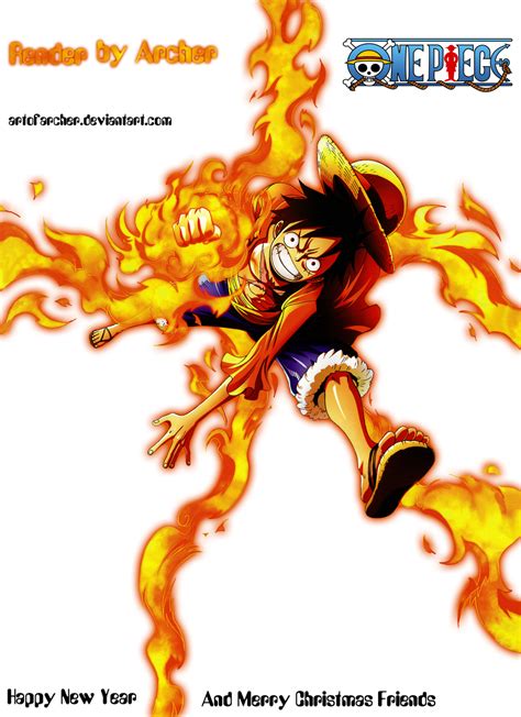 Luffy Red Hawk Render by ArtOfArcher on DeviantArt