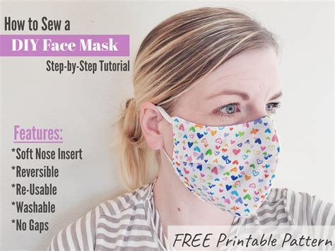 Diy Face Mask Pattern Free Printable | DIY