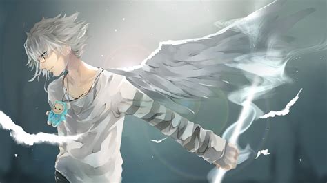 1920x1080 Resolution anime, boy, wings 1080P Laptop Full HD Wallpaper - Wallpapers Den