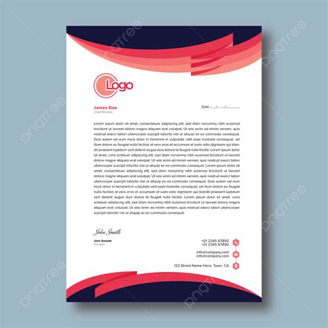 Template Desain Kop Surat Kreatif Templat untuk Unduh Gratis di Pngtree